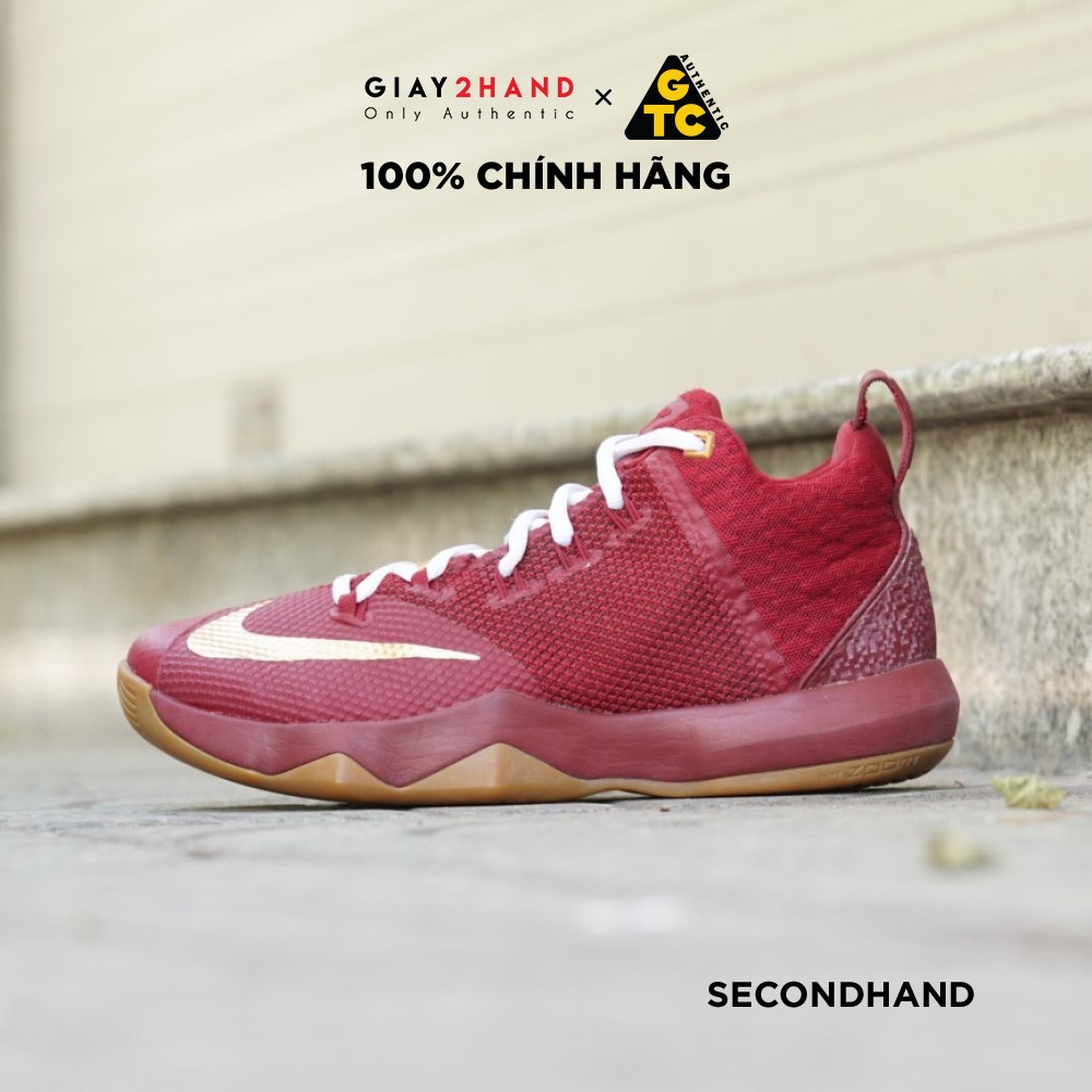 Nike LeBron Ambassador IX Night Maroon 852413-676 GIÀY CŨ CHÍNH HÃNG