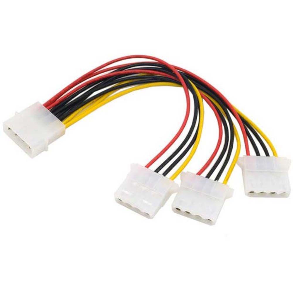 Dây Cáp Nguồn Chuyển Đổi 1 Male Sang 3 Female 4Pin IDE Female HY1578 1 Sang 3 Female