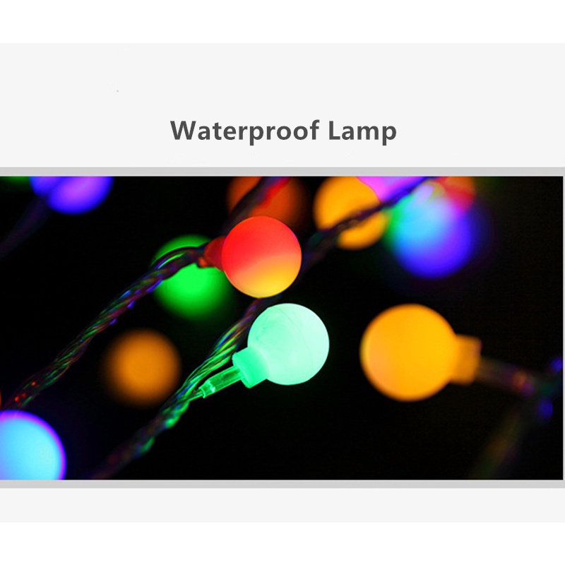 1.5M-10M Dây đèn led usb đèn dây led trang trí phòng Cherry Ball bóng đèn led đổi màu ngoài trời trang trí nhà đám cưới giáng sinh