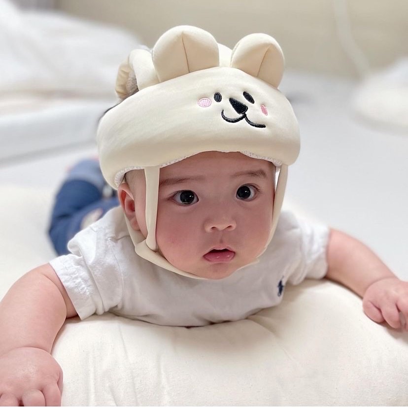 Mũ bảo vệ đầu tập ngồi tập đi cho bé nội địa Hàn Quốc BLISSBEBE và Aguard