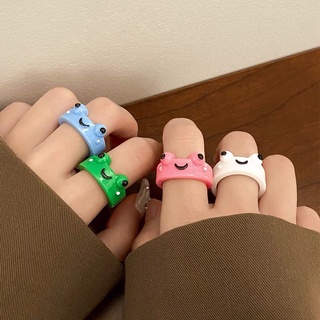 Nhẫn con ếch, lợn bằng nhựa đáng yêu