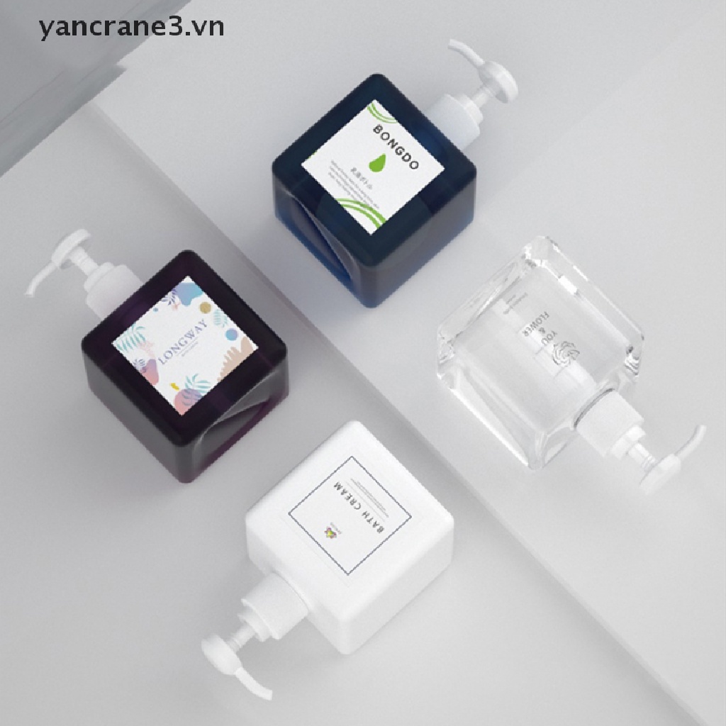 Chai Nhựa Trong Suốt Đựng Dầu Gội Sữa Tắm 3Vn Tiện Dụng