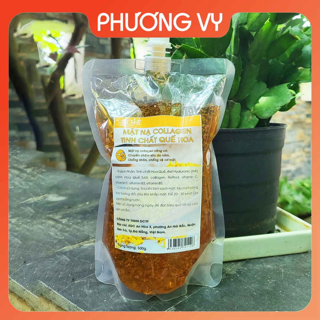 [NGUYÊN LIỆU SPA] Mặt nạ Collagen nâng cơ Quế Hoa, làm căng mịn da, cấp ẩm cho da, mỹ phẩm spa.