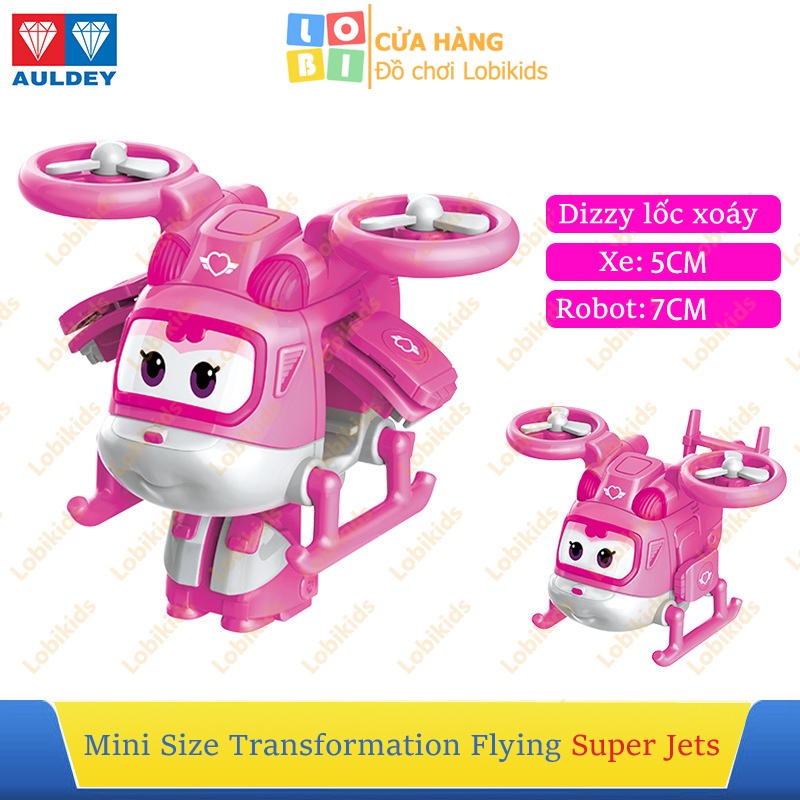 Đồ chơi đội bay siêu đẳng superwings, Dizzy lốc xoáy siêu cấp biến hình robot mini - Lobikids