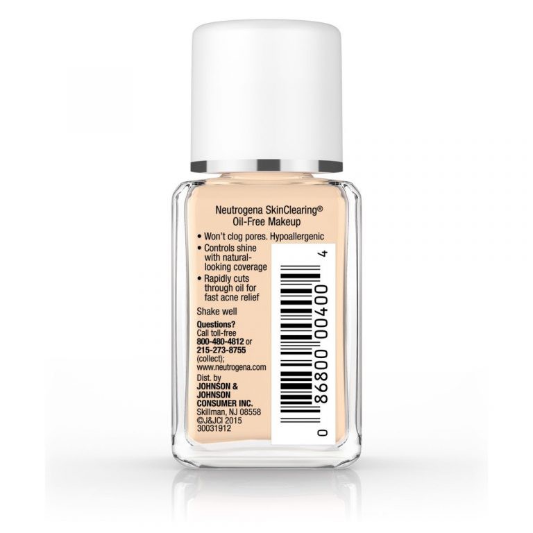 Kem nền Neutrogena Skin Clearing Oil-Free Makeup (30ml) . Natural Beige