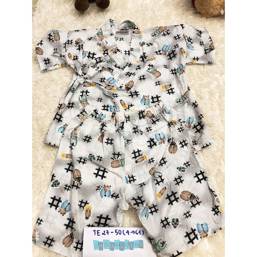 {Hàng Si} Set kimono Bé Trai Mã 27 (4-6 tuổi)
