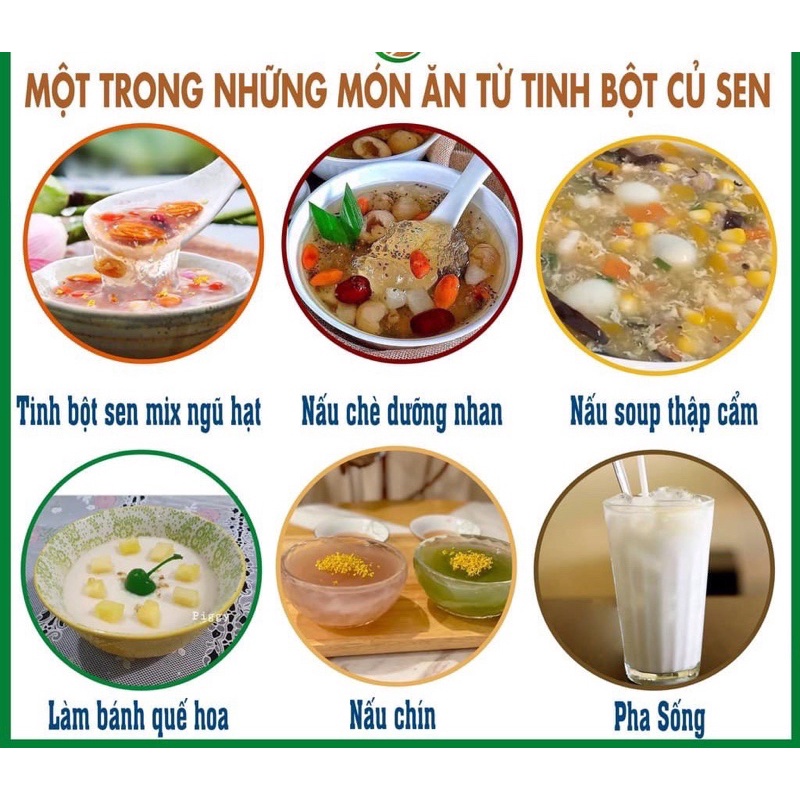 1kg tinh bột của sen nguyên chất