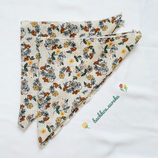 Cột tóc Triangle Turban hoa/ Bandana