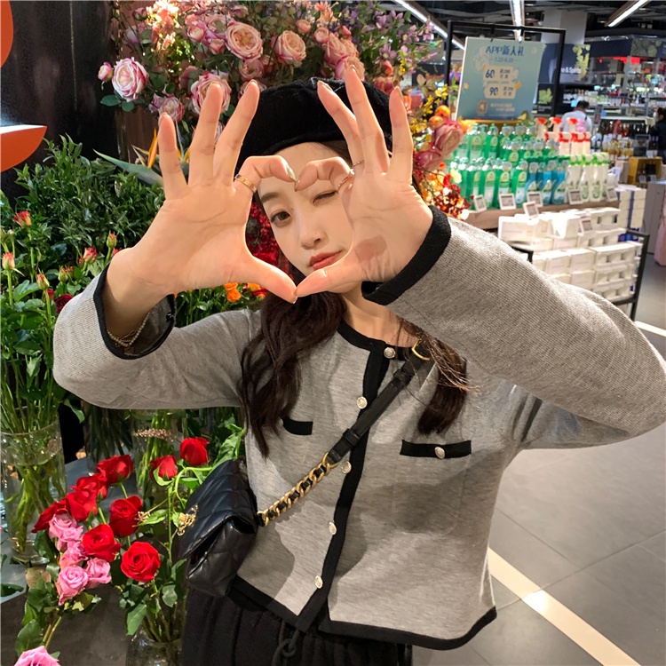 Áo Cardigan Dệt Kim Mỏng Tay Dài Dáng Ngắn Phong Cách Hàn Quốc Cho Nữ | BigBuy360 - bigbuy360.vn