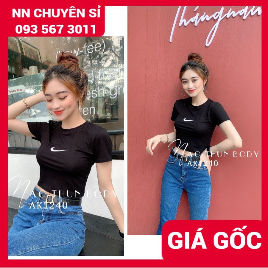 ÁO THUN ÔM BODY ⚡ẢNH THẬT⚡ ÁO CROPTOP BODY - ÁO CROPTOP - ÁO KIỂU AK1240