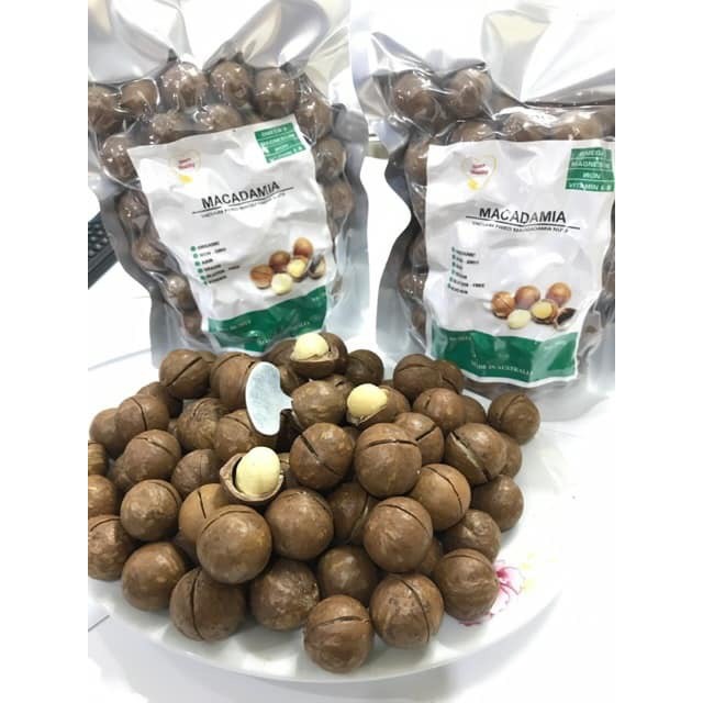 500g hạt macca nứt vỏ tự nhiên loại 1