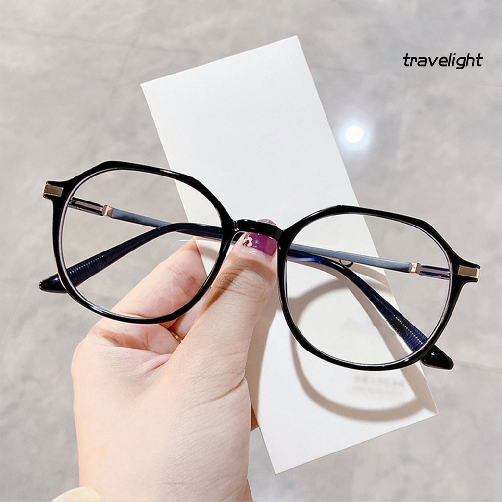 【TL】Unisex Fashion Optical Glasses Anti-blue Light Simple Frame TR Flat Eyeglasses