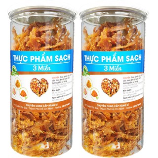 Khô mực xé tẩm vị - mỗi hũ 200g hiệu tps món ăn vặt siêu ngon