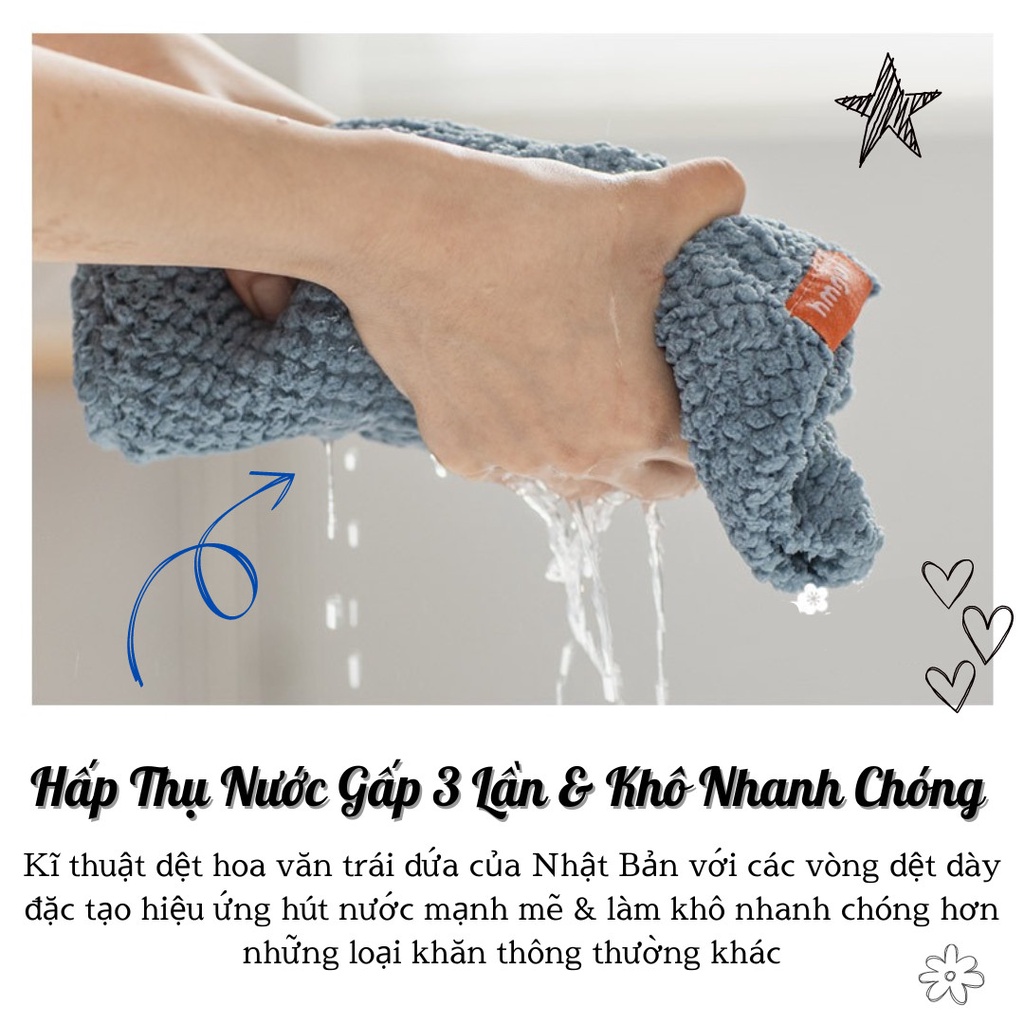 Khăn ủ tóc ROYAL TOWEL 25x65cm chất microfiber mềm mại thấm hút tốt