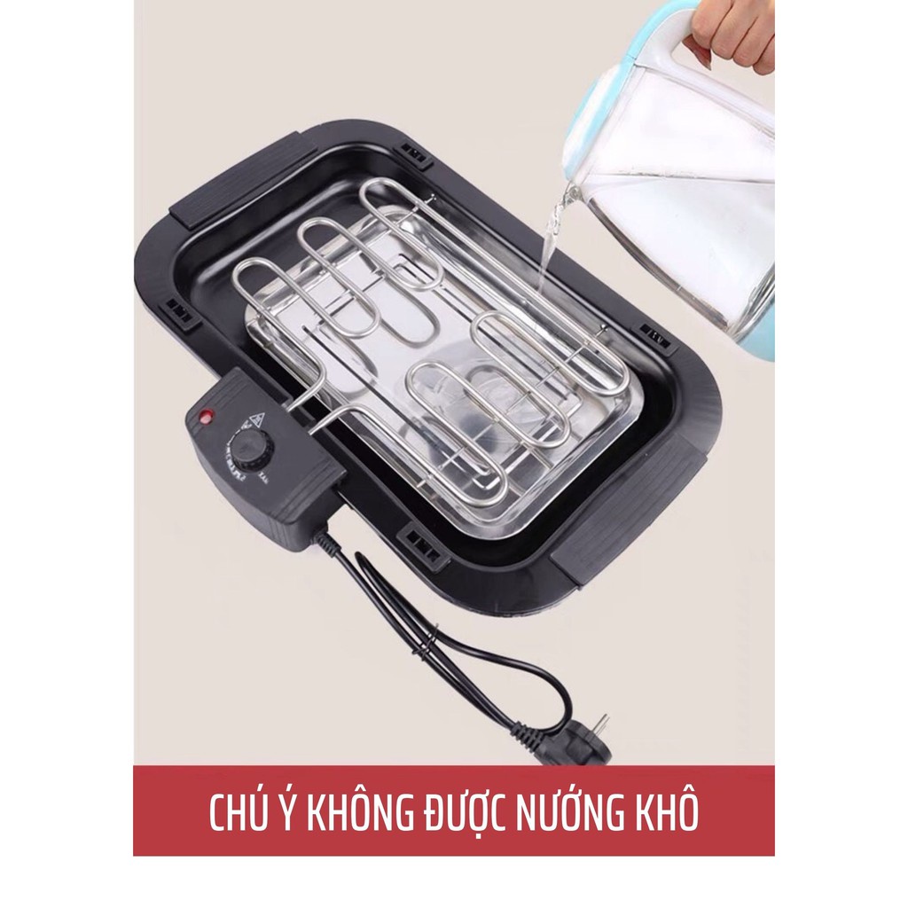 Bếp Nướng Điện Không Khói BBQ2000W BY 1909- Hàng loại 1 CÓ KHAY NƯỚNG, CHÍNH HÃNG CÁT Á