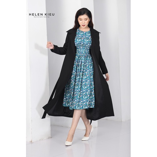 ÁO CHOÀNG MĂNG TÔ ĐEN DÁNG DÀI ❤️𝑭𝑹𝑬𝑬𝑺𝑯𝑰𝑷❤️ Đồ Công Sở Thiết Kế HeLen Kieu Luxury | BigBuy360 - bigbuy360.vn