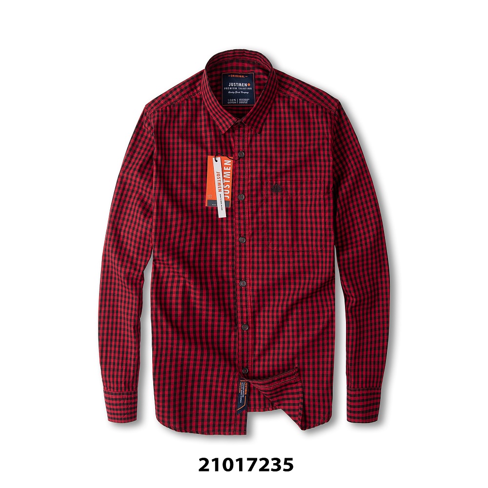 [Mã LT50 giảm 50k đơn 250k] Áo SơMi họa tiết caro trẻ trung Just Men | BigBuy360 - bigbuy360.vn