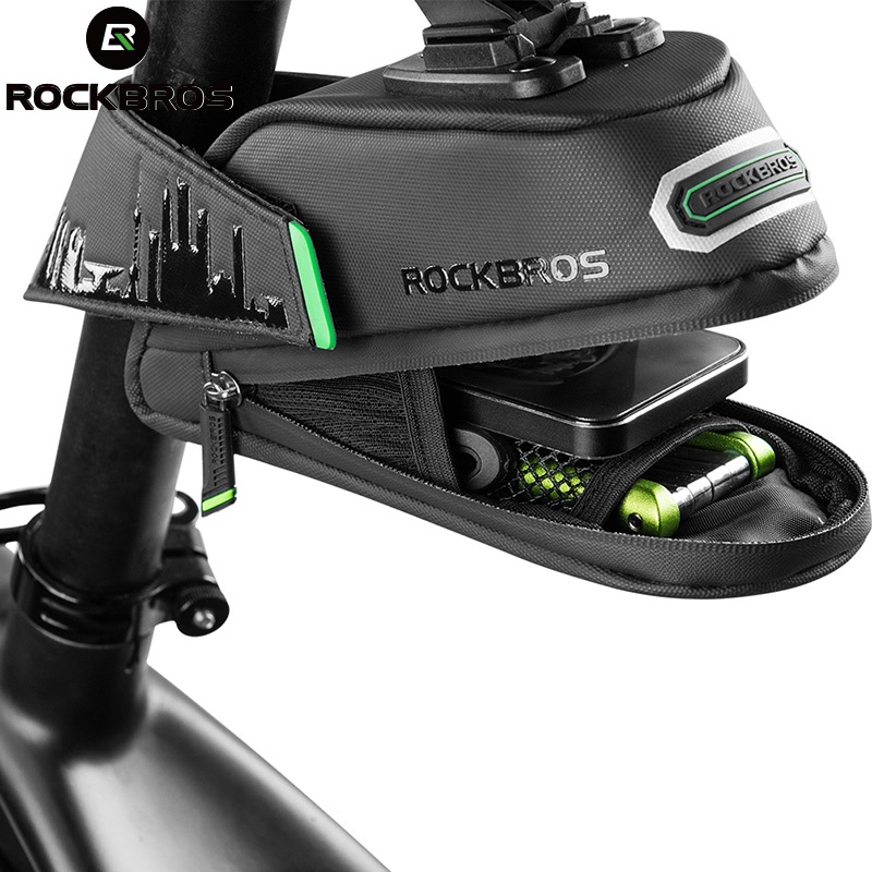 Rockbros Túi Đựng Đồ Treo Yên Xe Đạp Leo Núi Chống Thấm Nước / Sốc Tiện Lợi