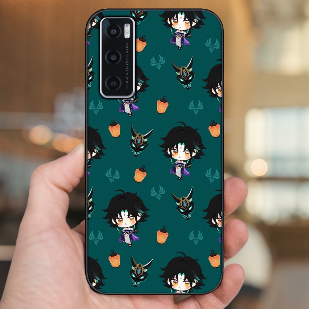 Ốp lưng Vivo V20 SE viền đen in hình Xiao Genshin Impact