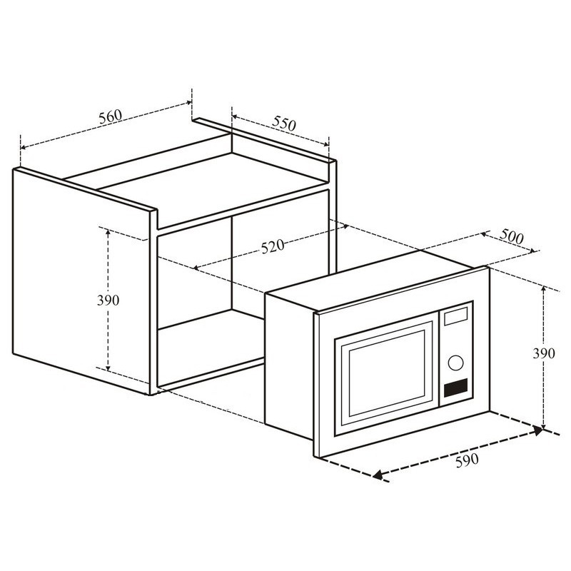 LÒ VI SÓNG ÂM TỦ KAFF KF- MC02, BẢO HÀNH CHÍNH HÃNG