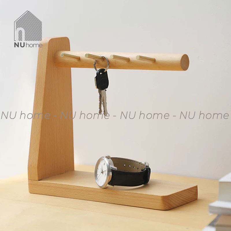 nuhome.vn | Giá gỗ treo chìa khoá phụ kiện để bàn hoặc quầy thanh toán – Riko 🎏FREESHIP🎏 gỗ tự nhiên hoàn toàn