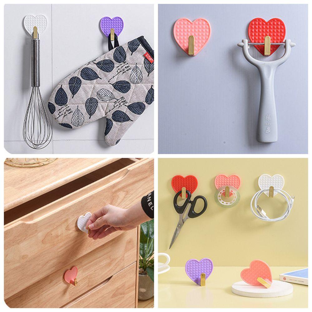 Set 4 Móc Treo Khăn Gắn Tường Tự Dính Không Để Lại Dấu Vết