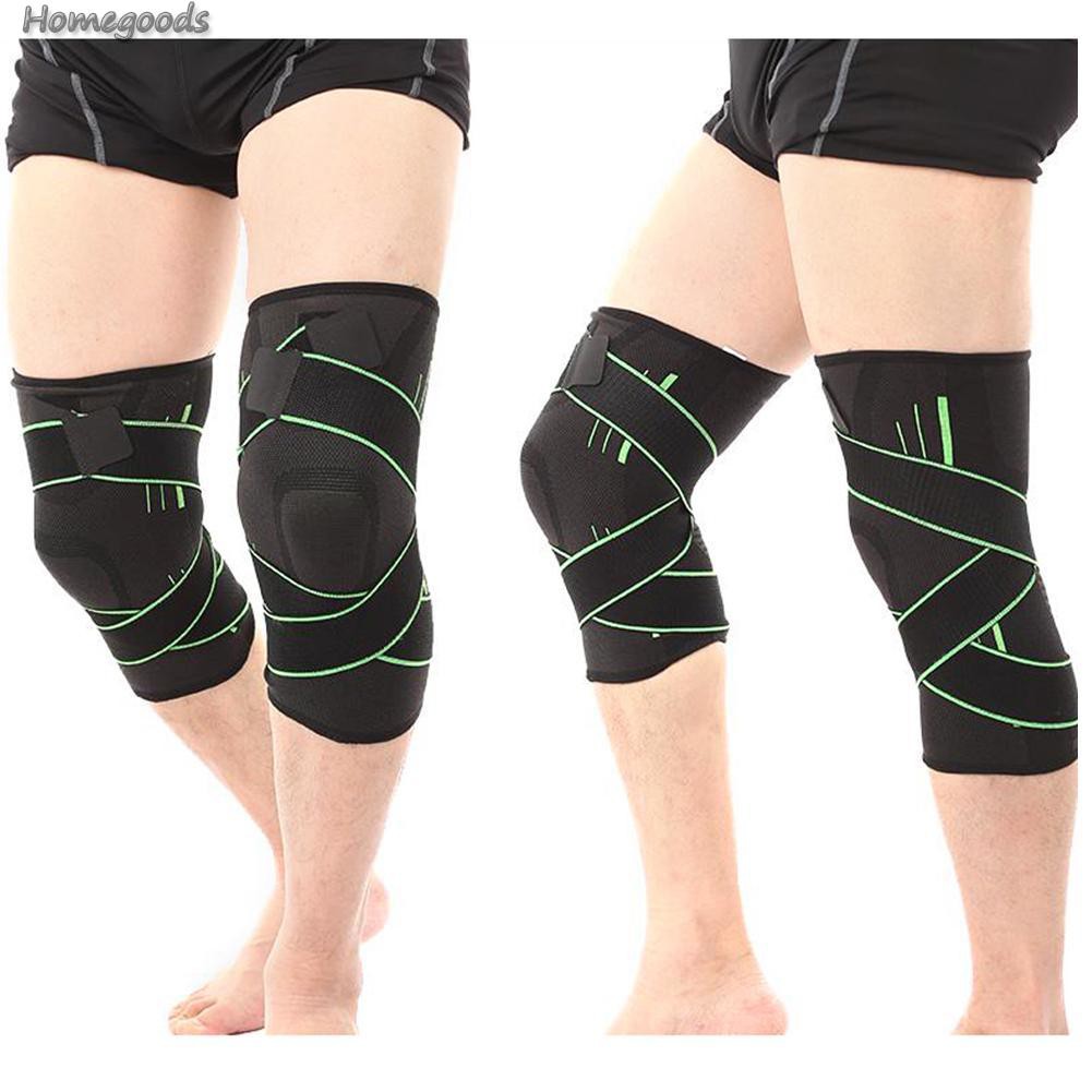 Home-1pc Fitness Elastic Sports Knee Support Brace  Running Bandage Knee Pads-Goods