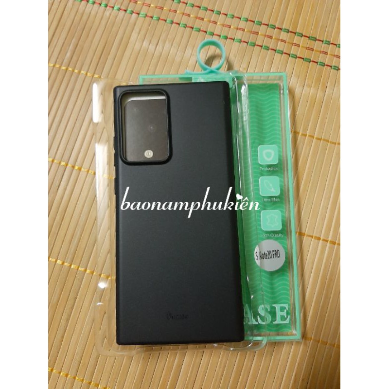 Ốp lưng Ou Case cho samsung note 20 ultra/note 20 ultra 5G silicon dẻo màu đen có gờ bảo vệ camera