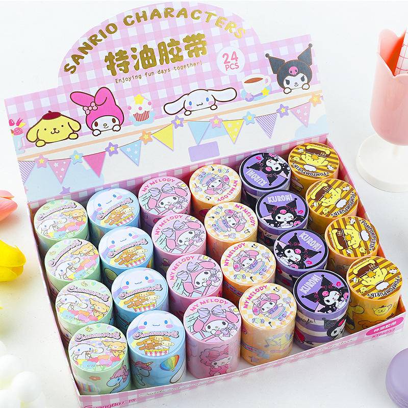 6 Mẫu Thiết Kế Sanrio mymelody Kuromi Cinnamoroll Băng Keo Dài Phong Cách Cổ Điển Dễ Thương Tự Trang Trí Văn Phòng Phẩm Làm Quà Tặng Cho Trẻ Em