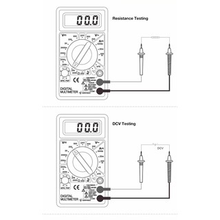 DT838 LCD Digital Multimeter AC DC Tester Voltmeter Resistance Temperature Test