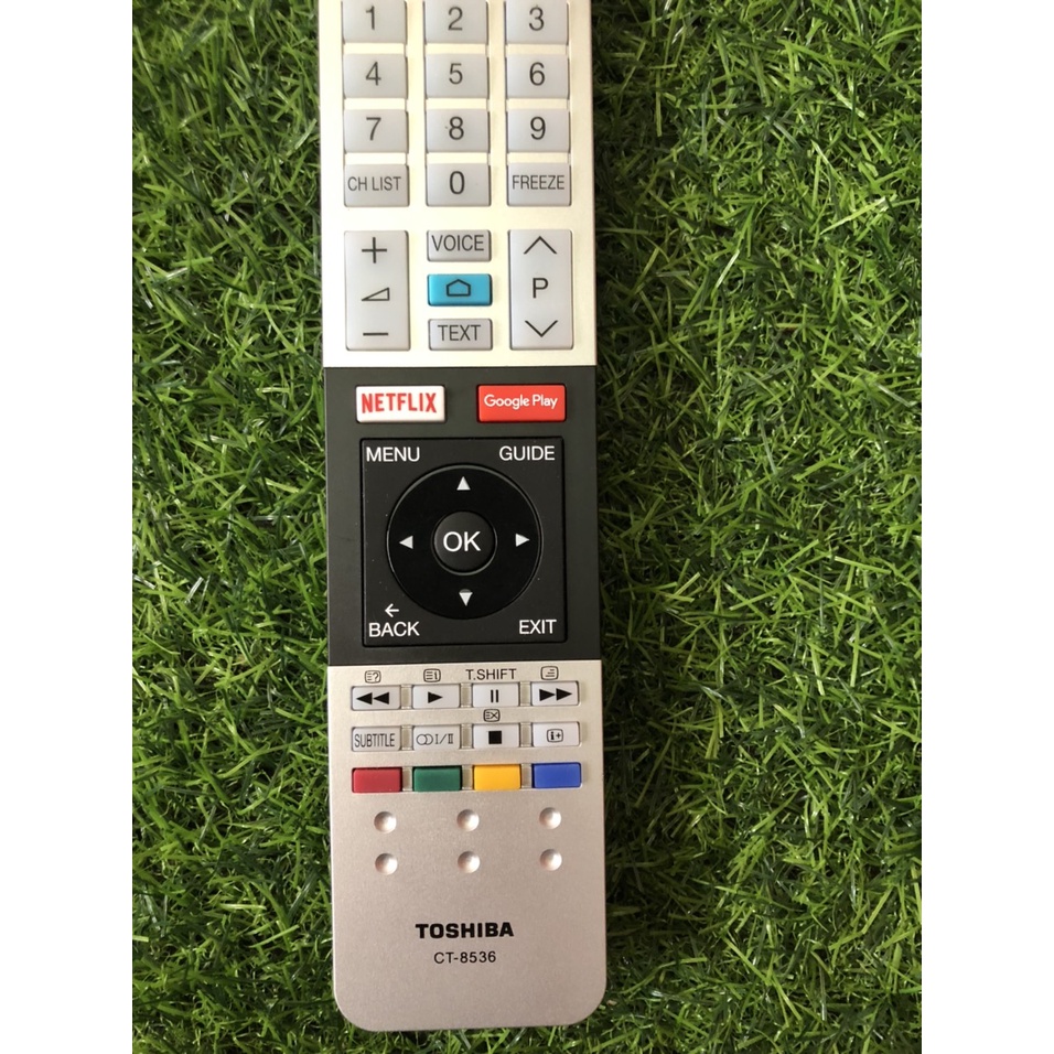 Điều khiển TIVI Toshiba giọng nói CT-8536 -TẶNG KÈM PIN -Remote từ xa tivi Toshiba giọng nói mã CT 8536 chính hãng