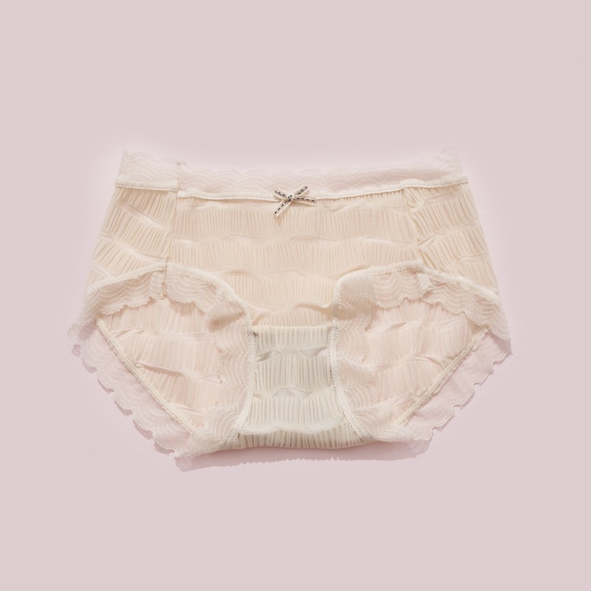 Quần Lót Nữ Ren Sbra Nhún Phối Nơ Mềm Mại Thông Thoáng Sexy QR15
