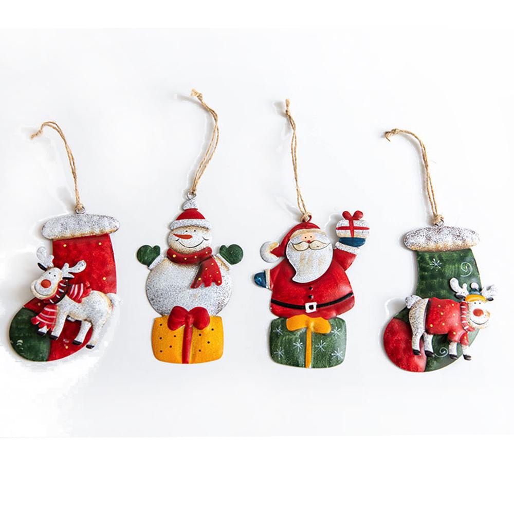 KRNY Phụ Kiện Treo Trang Trí Giáng Sinh Năm Mới Bằng Sắt