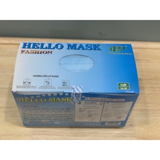 KHẨU TRANG Y TẾ HELLO MASK 4 LỚP (hộp 50 cái)