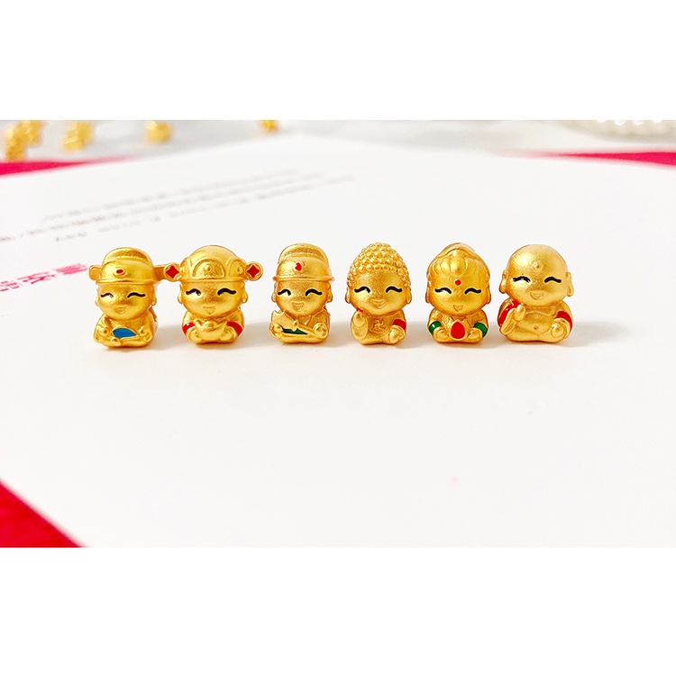 Vòng Tay Chuỗi Hạt Bồ Đề Mạ Vàng Kiểu Phật Giáo Dễ Thương