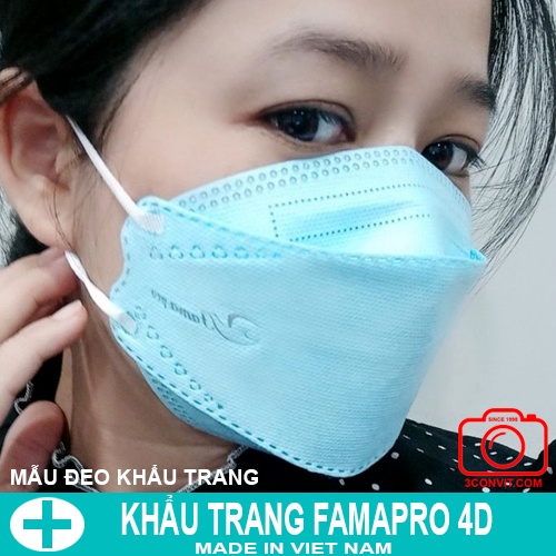 Túi 5 chiếc Khẩu trang Famapro 4D tiêu chuẩn KF94