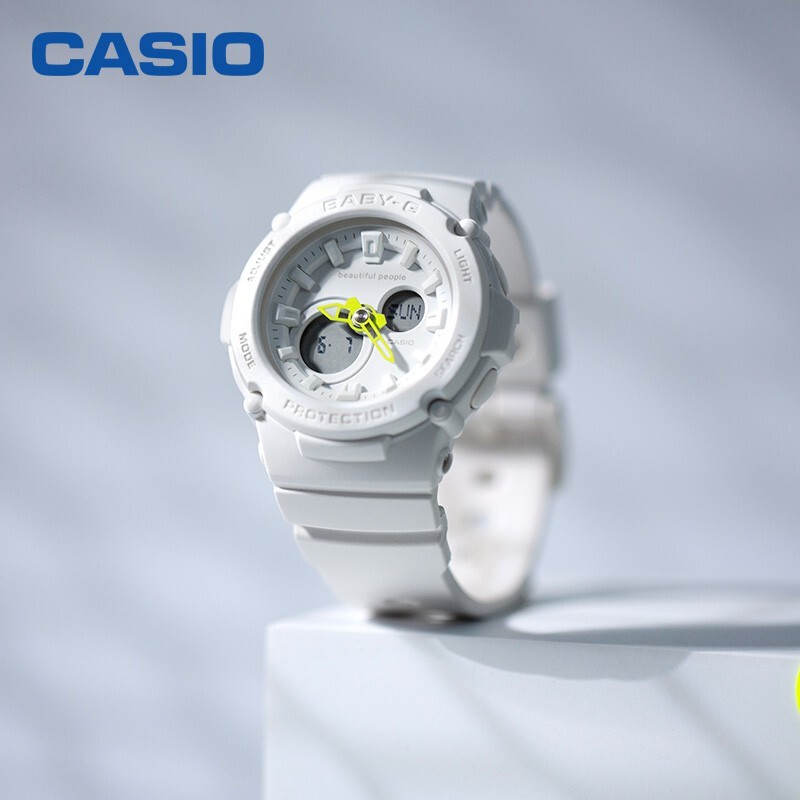 Đồng hồ nữ dây nhựa Casio Baby-G chính hãng Anh Khuê BGA-270BP-7ADR