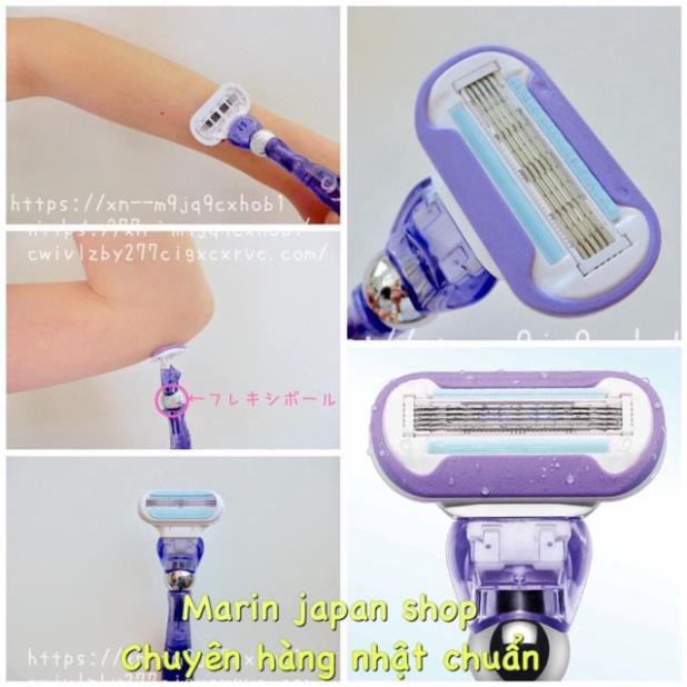 (Sale) Dao cạo lông body Gillette Venus 5 lưỡi màu tím cao cấp nội địa Nhật Bản