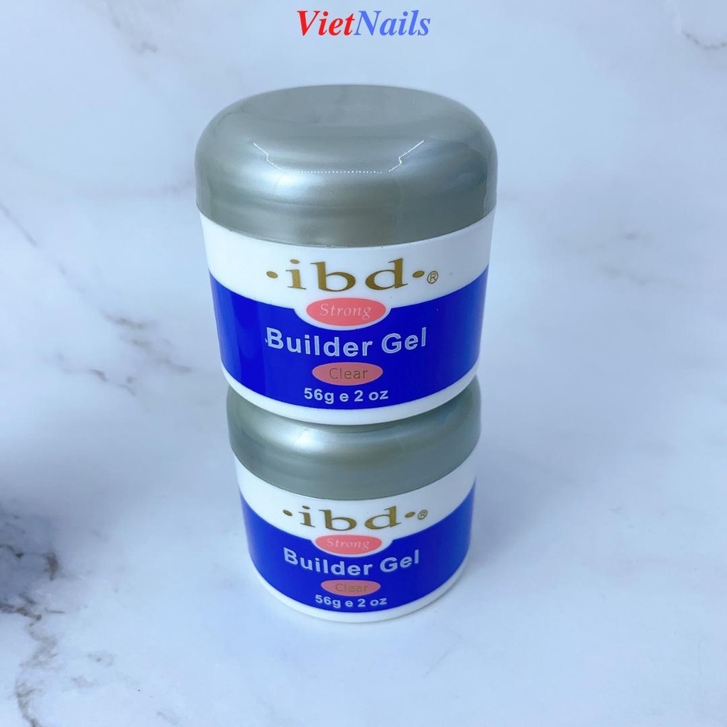 Gel Đắp IBD Đắp Móng Màu Clear Hũ 56g - IBD Strong
