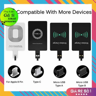 Miếng Dán Sạc Không Dây Qi Cho Iphone Android Micro Usb