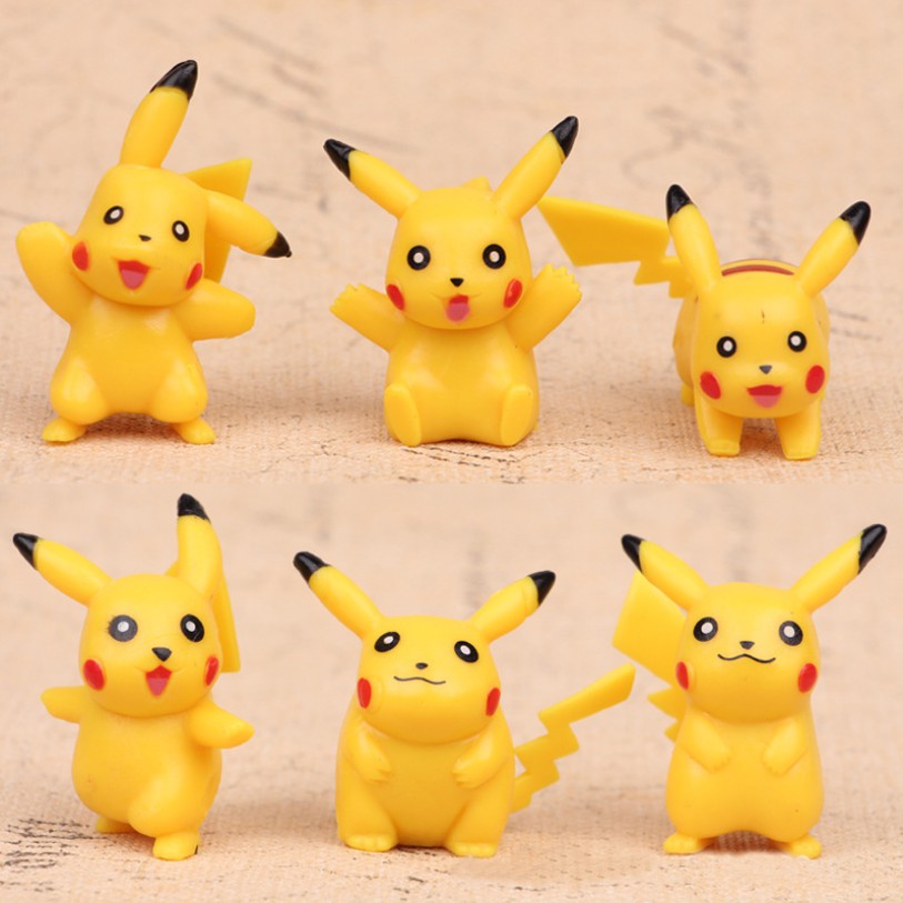 Bộ sưu tập 07 mô hình Pikachu đồ chơi Pokemon mini dễ thương (Mẫu 04) - New4all