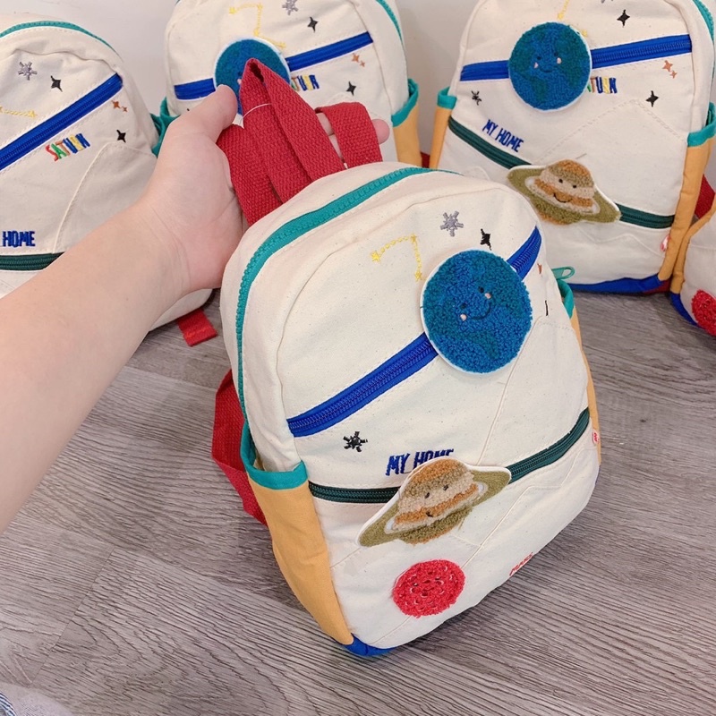 Balo zara hoạ tiết icon vũ trụ cho các bé ,mẫu mới nhất 2021