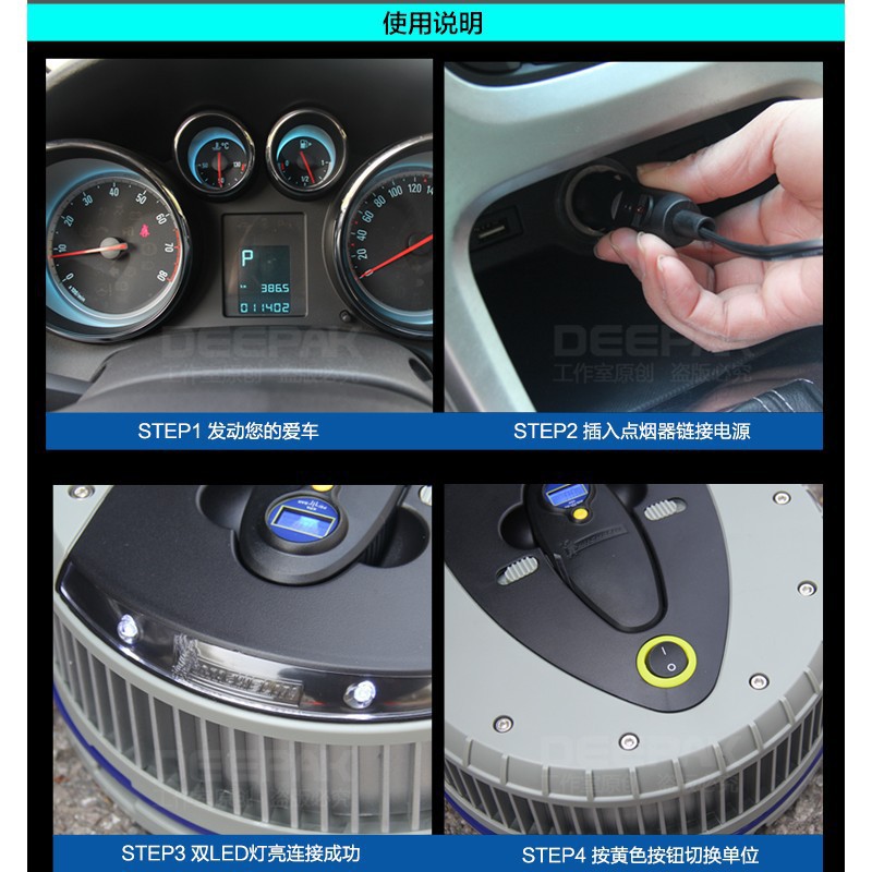 Bơm lốp ô tô Michelin 4388ML-12260 chính hãng, tay đo áp suất rời, BẢO HÀNH 12 THÁNG