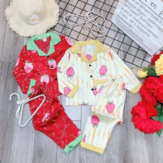Bộ pijama lụa cao cấp cho bé gái - BPHQ