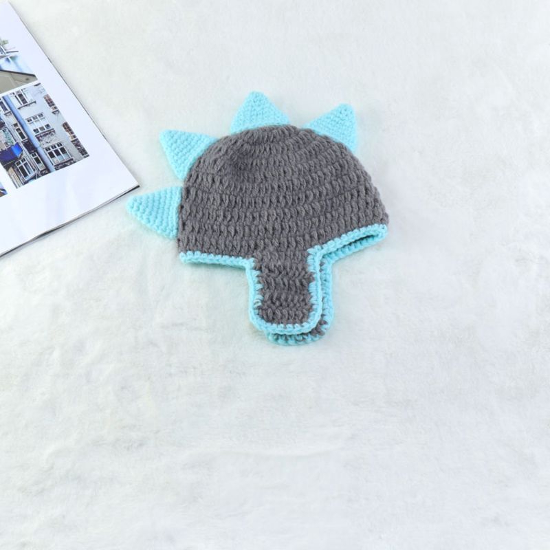 Mary☆2 Pcs Newborn Photography Props Suit Handmade Knitted Cotton Pants Hat Outfits