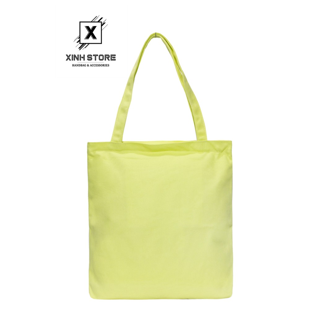 Túi Vải Đeo Vai Tote Bag Cà Rốt Xanh Chuối XinhStore