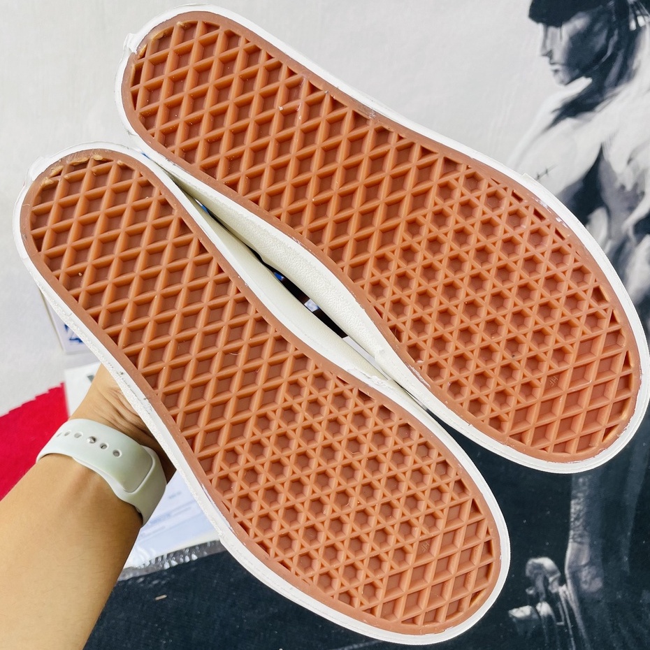 Giày sneakers vans style  kẻ xanh | Giày Khúc Cảnh |