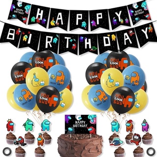 1 Set Birthday Cake Decoration Balloons