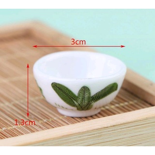 mô hình chén bát bằng sứ