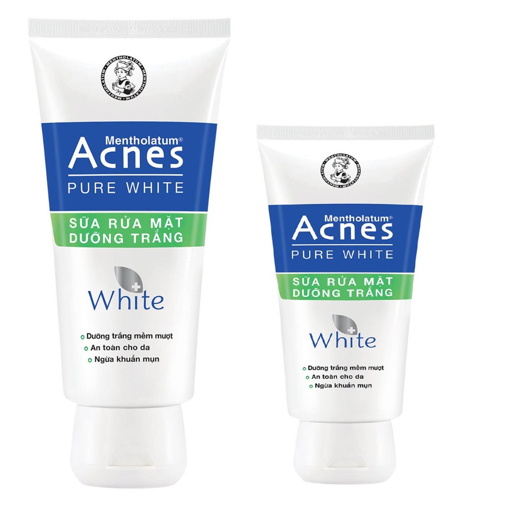 Sữa Rửa Mặt Dưỡng Sáng Da Acnes Pure White Cleanser